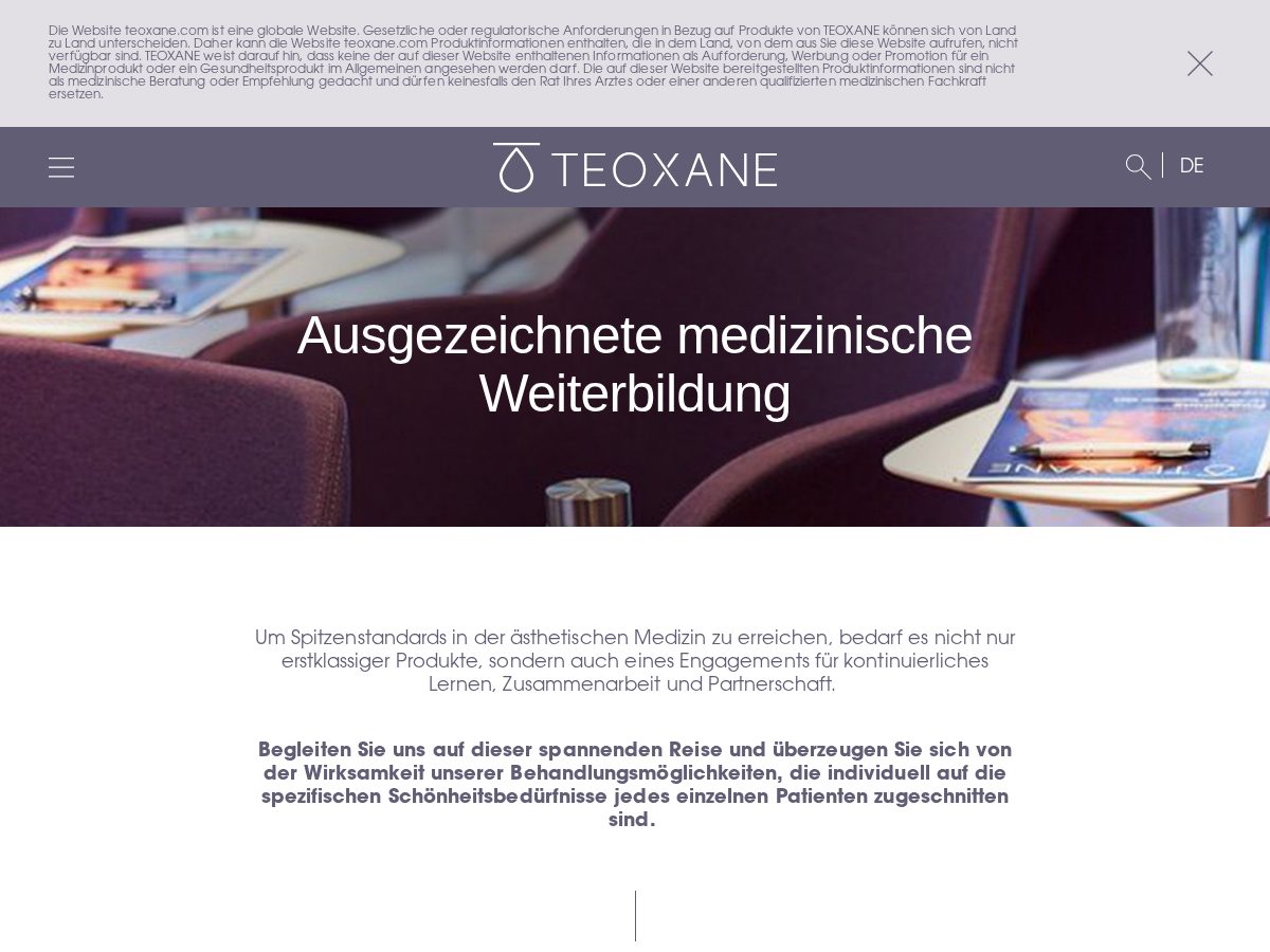 Vorschau von TEOXANE – Medical Education