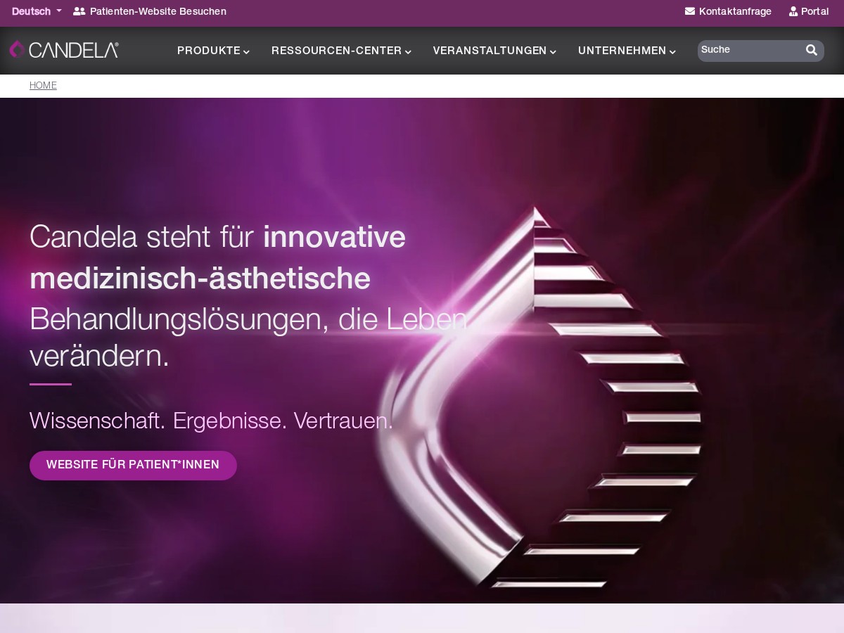 Platin-Partner CANDELA MEDICAL – Laser- & Gerätetechnik für die ästhetische Medizin