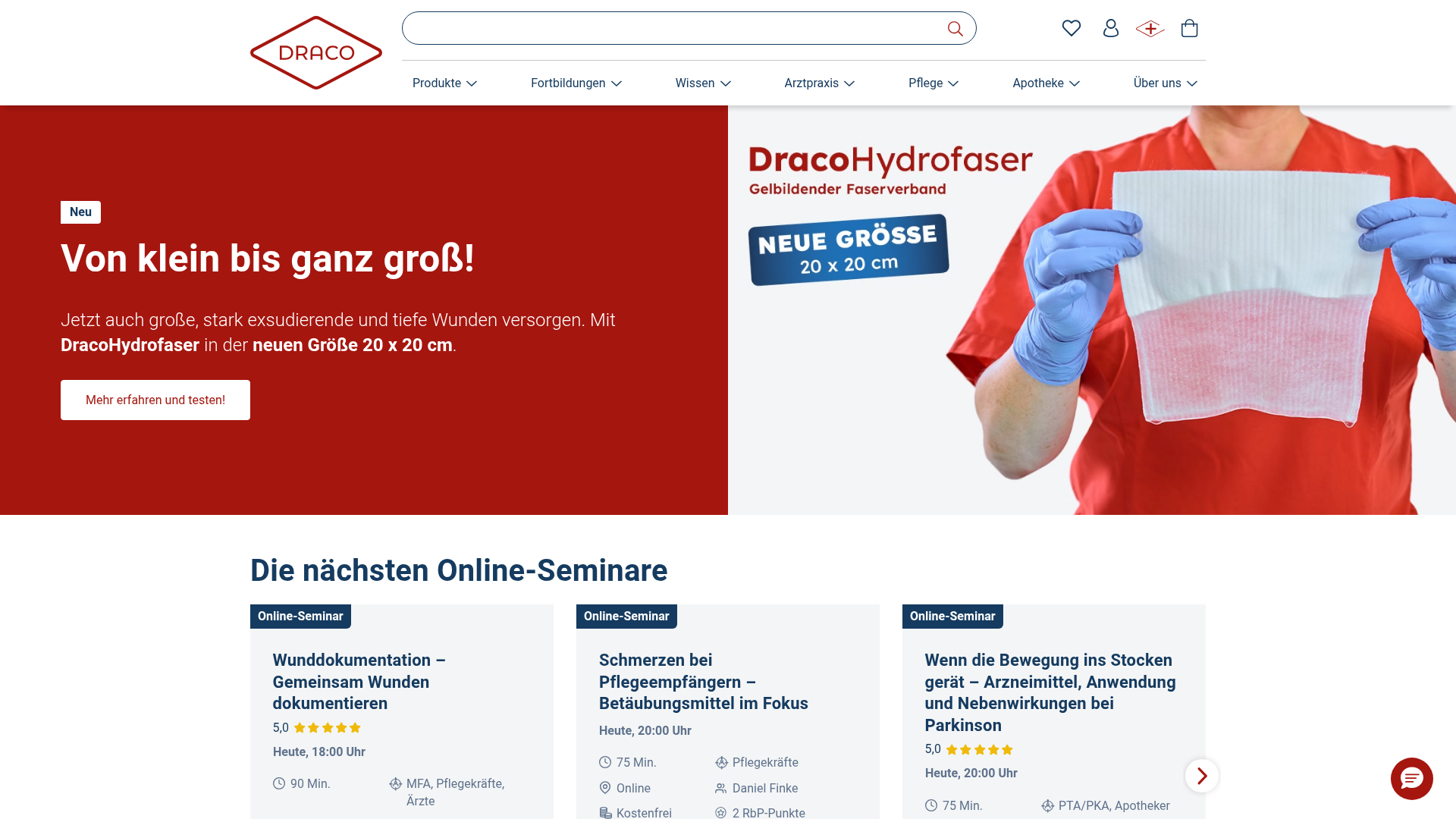 DRACO – Wundversorgung & Wundprodukte