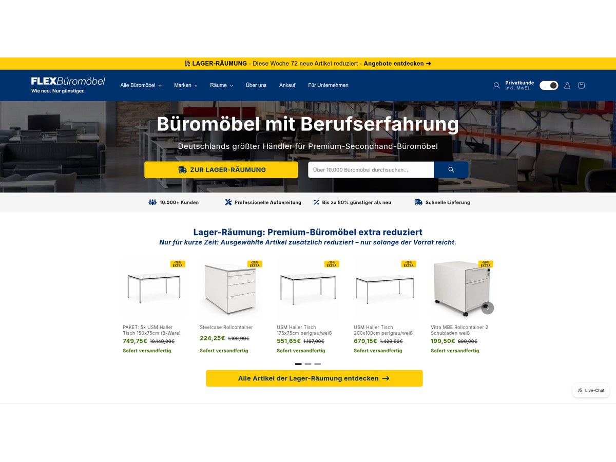 FLEX Büromöbel – Büro- & Praxismöbel (Secondhand)