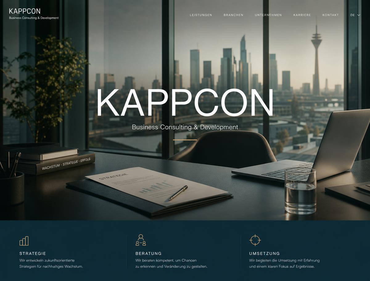 Website-Vorschau von KAPPCON – Sascha Kappler – Unternehmensberatung, Business Development & Immobilienfinanzierung