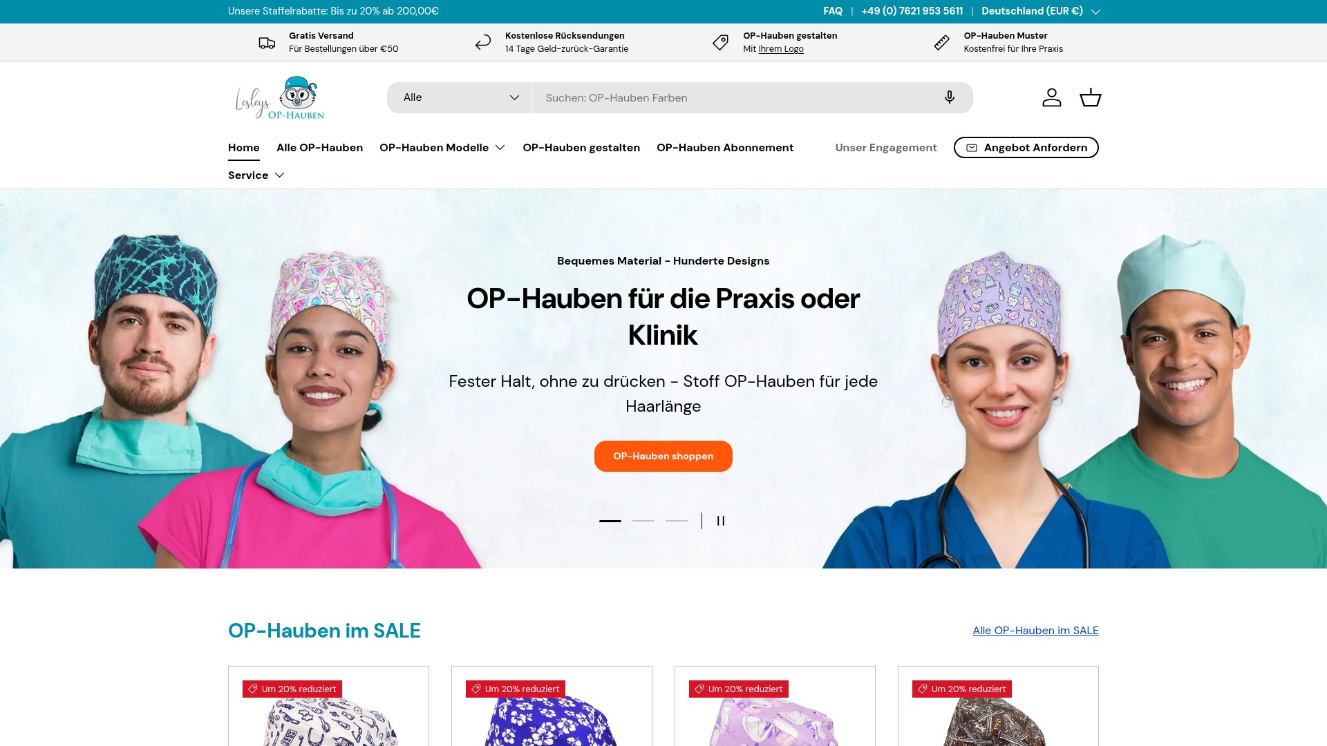Lesleys OP-Hauben – OP-Hauben & Kopfbedeckung