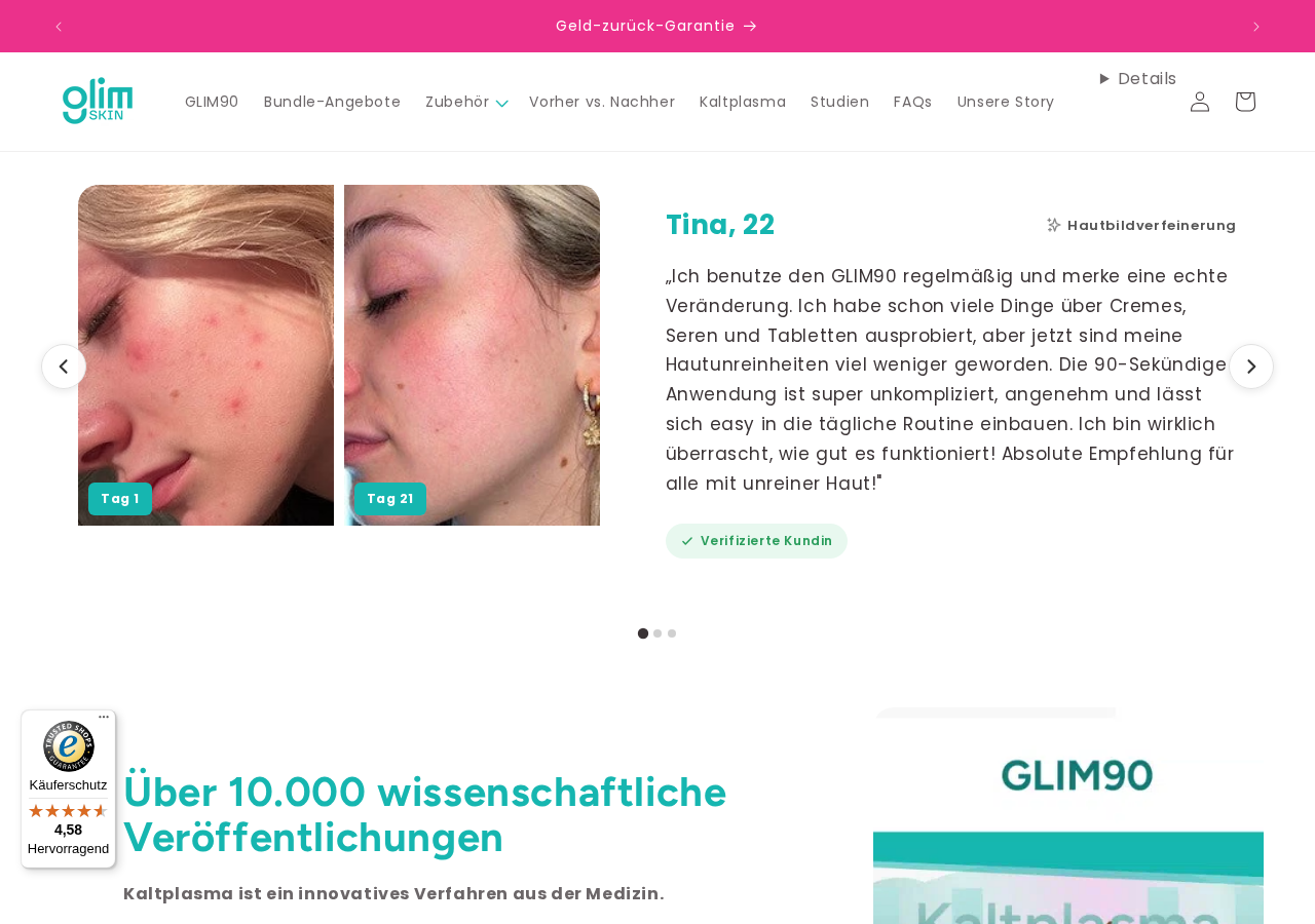 Website-Vorschau von Glim skin – Medical Skincare & Kosmetik